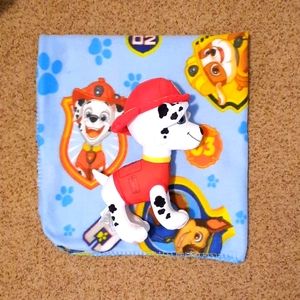 Paw Patrol Fleece Blanket and Marshall Stuffie
